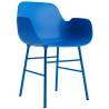 Bright blue / bright blue – Form Chair with armrests - Normann Copenhagen