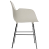 Gris clair / chrome – Chaise Form avec accoudoirs - Normann Copenhagen