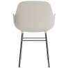 Light grey / chrome – Form Chair with armrests - Normann Copenhagen