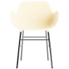 Cream / chrome – Form Chair with armrests - Normann Copenhagen