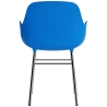 Bright blue / chrome – Form Chair with armrests - Normann Copenhagen