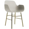 Light grey / brass – Form Chair - Normann Copenhagen