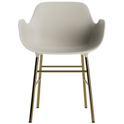 Light grey / brass – Form Chair - Normann Copenhagen