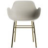 Light grey / brass – Form Chair - Normann Copenhagen