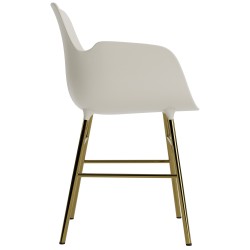 Light grey / brass – Form Chair - Normann Copenhagen