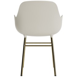 Light grey / brass – Form Chair - Normann Copenhagen