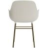 Light grey / brass – Form Chair - Normann Copenhagen