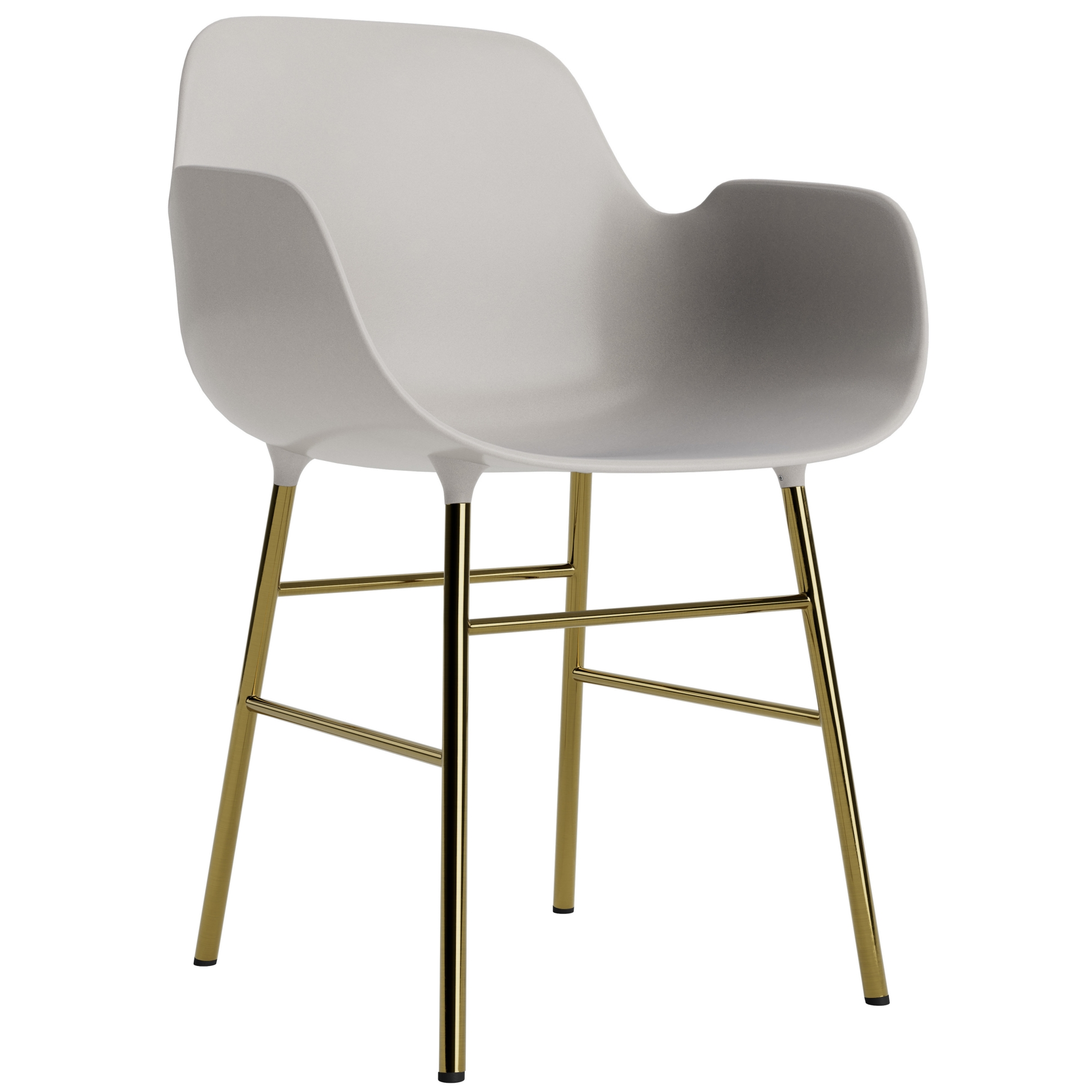 Warm grey / brass – Form Chair - Normann Copenhagen