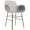 Warm grey / brass – Form Chair - Normann Copenhagen