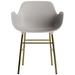 Warm grey / brass – Form Chair - Normann Copenhagen