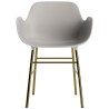 Gris chaud / laiton – Chaise Form - Normann Copenhagen