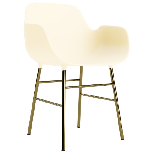 Cream / brass – Form Chair - Normann Copenhagen