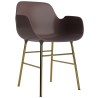 Brown / brass – Form Chair - Normann Copenhagen