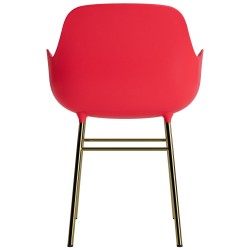 Bright red / brass – Form Chair - Normann Copenhagen