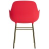 Bright red / brass – Form Chair - Normann Copenhagen