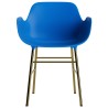 Bleu vif / laiton – Chaise Form - Normann Copenhagen