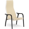 Lamino Duality Limited Edition Armchair - Black oak + White oak + Natural leather - Swedese