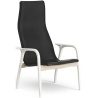 Lamino Duality Limited Edition Armchair - White oak + Black oak + Black leather - Swedese