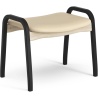 Lamino Duality Limited Edition Footstool - Black oak + Natural leather - Swedese