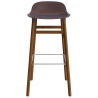 Form Barstool, wood legs – Brown + Walnut - Normann Copenhagen