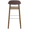 Form Barstool, wood legs – Brown + Walnut - Normann Copenhagen