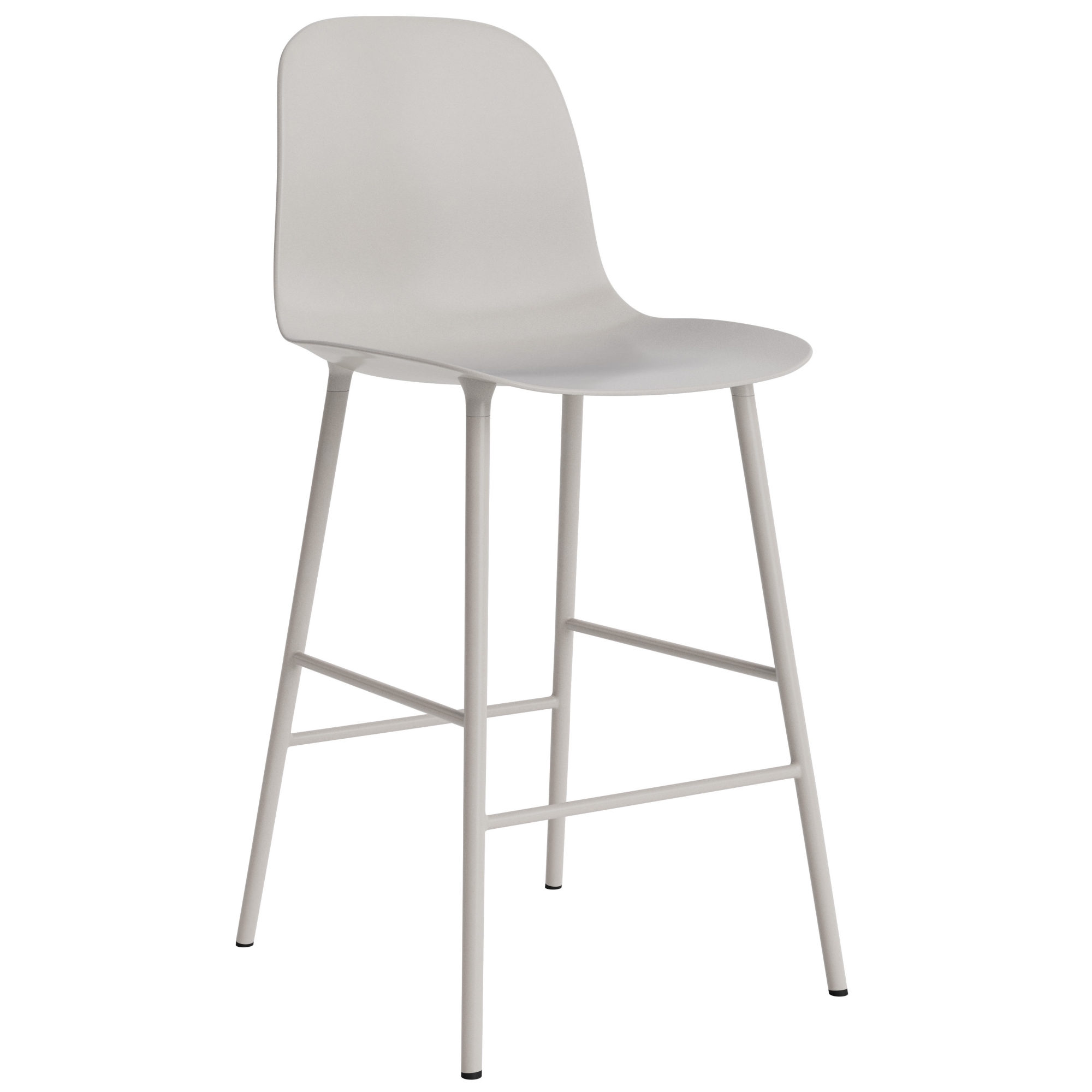 Chaise de bar Form - Gris chaud - 65 cm ou 75 cm - Normann Copenhagen