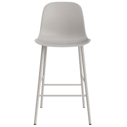 Chaise de bar Form - Gris chaud - 65 cm ou 75 cm - Normann Copenhagen