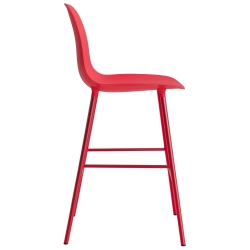 Form Barchair - Bright red - 65 cm or 75 cm - Normann Copenhagen