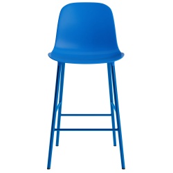 Chaise de bar Form - Bleu vif - 65 cm ou 75 cm - Normann Copenhagen