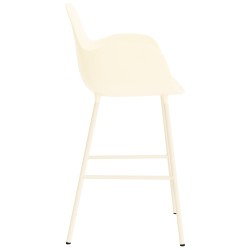 Chaise de bar avec accoudoirs Form - Crème - 65 cm ou 75 cm - Normann Copenhagen