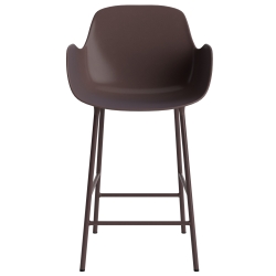 Chaise de bar avec accoudoirs Form - Marron - 65 cm ou 75 cm - Normann Copenhagen