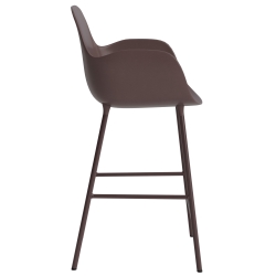 Chaise de bar avec accoudoirs Form - Marron - 65 cm ou 75 cm - Normann Copenhagen