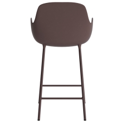 Chaise de bar avec accoudoirs Form - Marron - 65 cm ou 75 cm - Normann Copenhagen