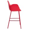 Chaise de bar avec accoudoirs Form - Rouge vif - 65 cm ou 75 cm - Normann Copenhagen