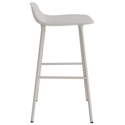 Form Barstool - Warm grey - 65 cm or 75 cm - Normann Copenhagen