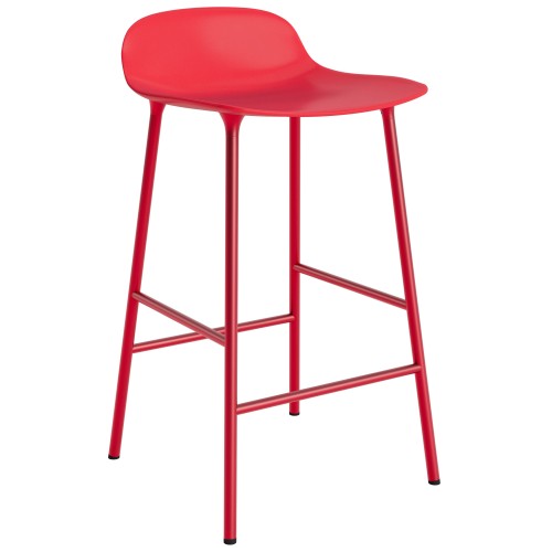 Tabouret de bar Form - Rouge vif - 65 cm ou 75 cm - Normann Copenhagen