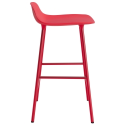 Tabouret de bar Form - Rouge vif - 65 cm ou 75 cm - Normann Copenhagen