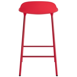 Form Barstool - Bright red - 65 cm or 75 cm - Normann Copenhagen