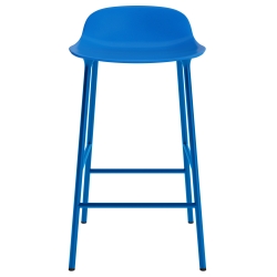 Form Barstool - Bright blue - 65 cm or 75 cm - Normann Copenhagen