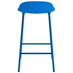 Form Barstool - Bright blue - 65 cm or 75 cm - Normann Copenhagen