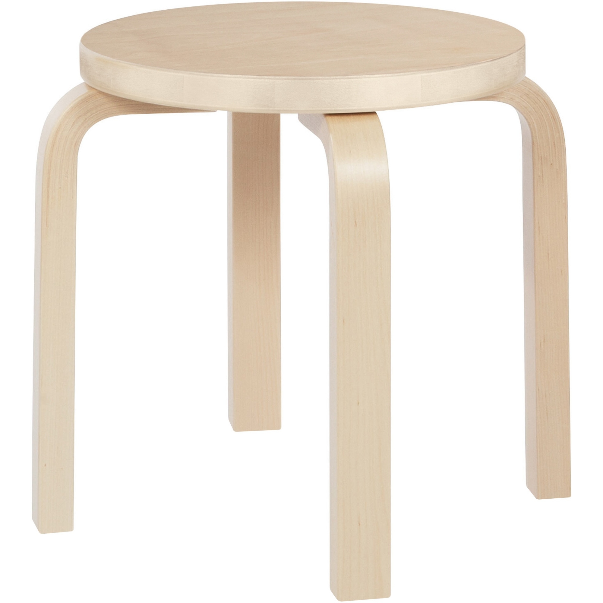 Stool NE60 – Natural lacquered birch - Artek