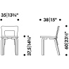 Chaise N65 – Assise rembourrée - Artek