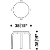 Tabouret NE60 – Assise rembourée - Artek