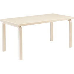 Table enfant rectangulaire 80A – Bouleau vernis naturel - Artek