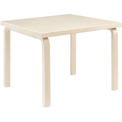 Kid's square table 81C – Natural lacquered birch - Artek