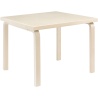 Table enfant carrée 81C – Bouleau vernis naturel - Artek