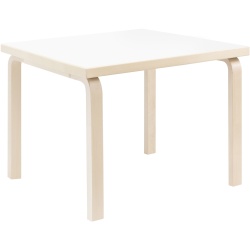 Table enfant carrée 81C – HPL Blanc - Artek