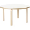 Kid's round table 90A – White HPL - Artek