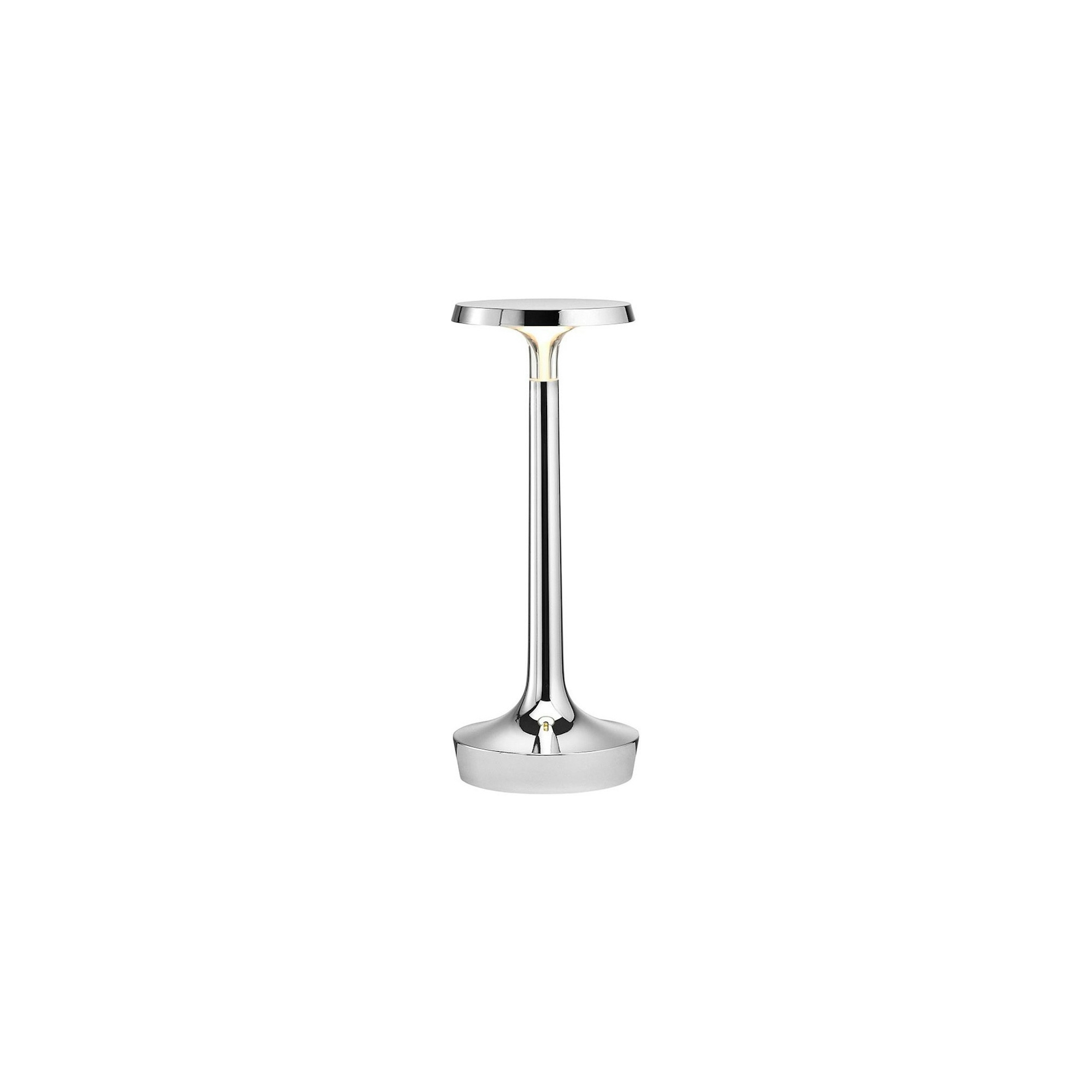 Bon Jour Unplugged cordless lamp – Chrome – Without crown - Flos