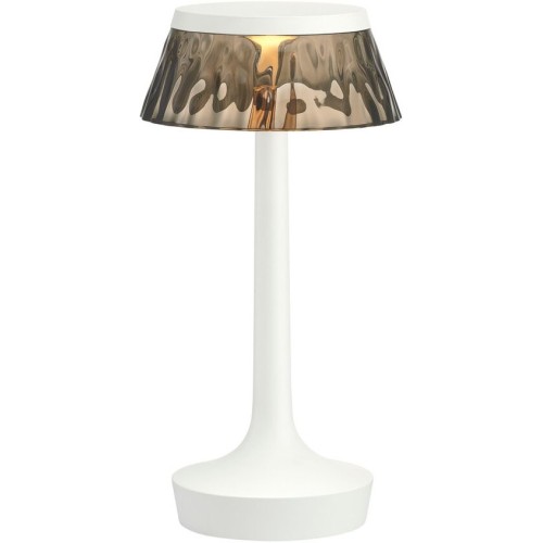 Bon Jour Unplugged cordless lamp – White – Fumée crown - Flos